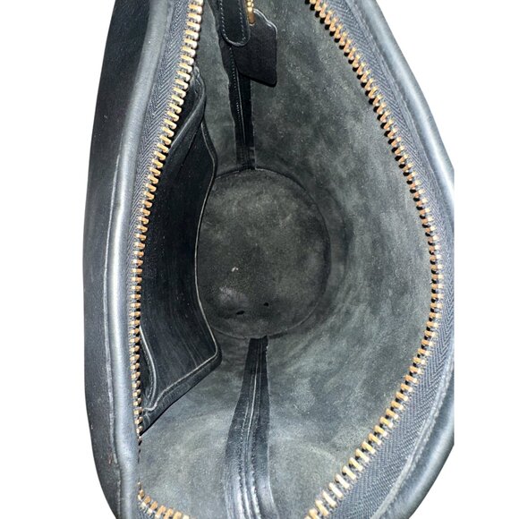 VTG Coach Helens Legacy Bag 9953 Black Leather Brass Duffle Sac Hobo Y2K 90s USA - Picture 7 of 8